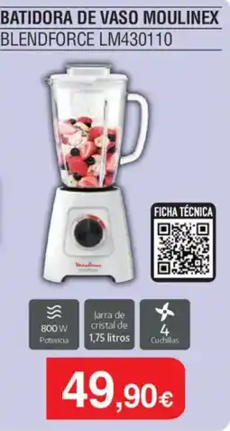 Milar Moulinex Batidora de vaso blendforce lm430110 oferta