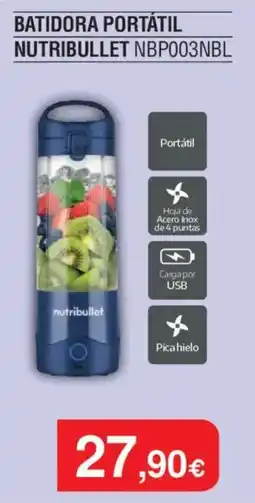 Milar Nutribullet Batidora portátil nbp003nbl oferta