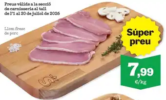 Sorli Llom fresc de porc oferta