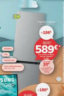 Mi electro Lg Frigorífico Combi Inox GBBSJ2CCPY oferta