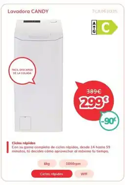 Mi electro Candy Lavadora oferta