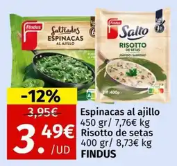 Maskom Supermercados Findus Espinacas al ajillo oferta