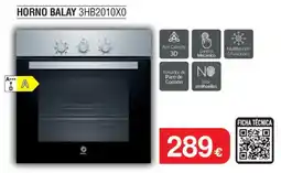 Milar Balay Horno 3hb2010x0 oferta
