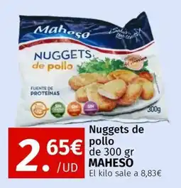 Maskom Supermercados Maheso Nuggets de pollo oferta