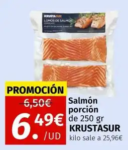 Maskom Supermercados Krustasur Salmón porción oferta