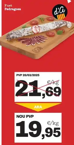 Sorli Pedragosa Fuet oferta
