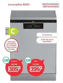 Mi electro Beko Lavavajillas oferta
