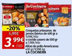 Maskom Supermercados La Cocinera Croquetas artesanas de jamón ibérico oferta