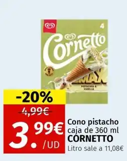Maskom Supermercados Cornetto Cono pistacho oferta