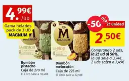 Maskom Supermercados Magnum gama helados pack de 3 ud oferta