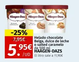 Maskom Supermercados Haagen-Dazs Helado chocolate Belga, dulce de leche o salted caramelo oferta