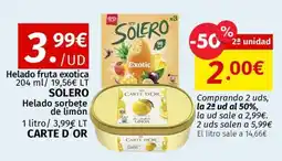 Maskom Supermercados Solero Helado fruta exotica oferta