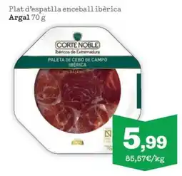 Sorli Argal Plat d'espatlla enceball ibèrica oferta