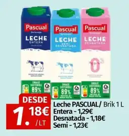 Maskom Supermercados Pascual Leche oferta