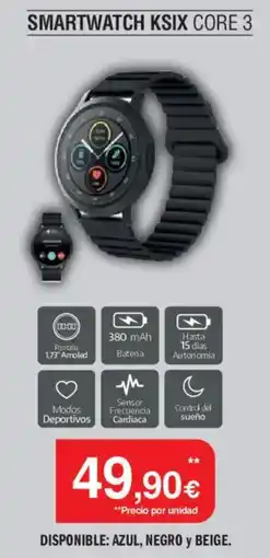 Milar Smartwatch ksix core 3 oferta