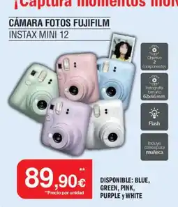 Milar Cámara fotos fujifilm instax mini 12 oferta