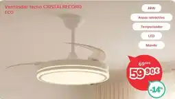 Mi electro Ventilador techo cristalrecord oferta