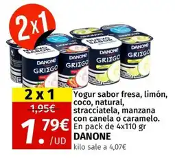 Maskom Supermercados Danone Yogur sabor fresa, limón, coco, natural, stracciatela, manzana con canela o caramelo oferta