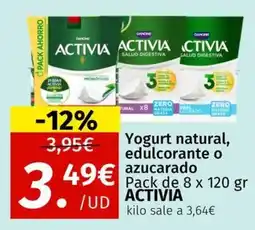 Maskom Supermercados Activia Yogurt natural, edulcorante o azucarado oferta