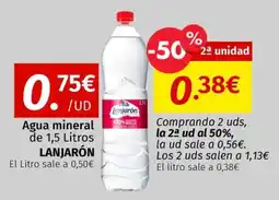 Maskom Supermercados Lanjarón Agua mineral oferta