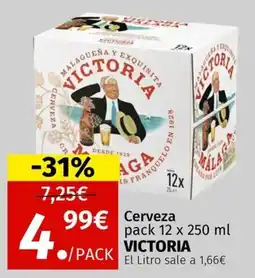 Maskom Supermercados Victoria Cerveza oferta