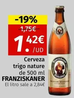 Maskom Supermercados Franziskaner Cerveza trigo nature oferta