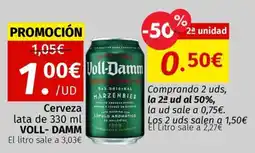Maskom Supermercados Voll-Damm Cerveza oferta