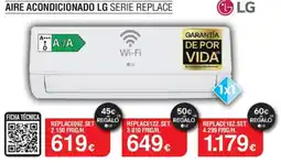 Milar LG Aire acondicionado serie replace oferta