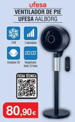 Milar Ufesa Ventilador de pie aalborg oferta