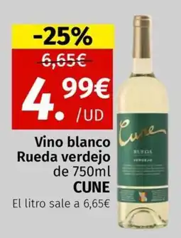 Maskom Supermercados Cune Vino blanco Rueda verdejo oferta