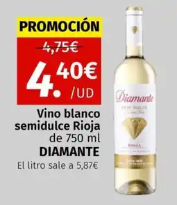 Maskom Supermercados Diamante Vino blanco semidulce Rioja oferta