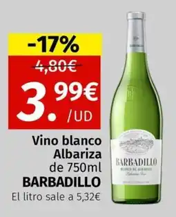 Maskom Supermercados Barbadillo Vino blanco Albariza oferta