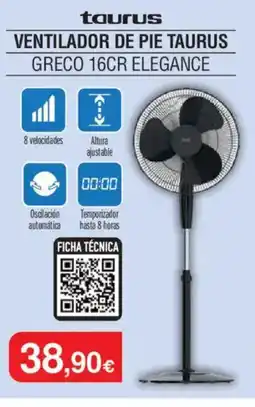Milar Taurus Ventilador de pie greco 16cr elegance oferta