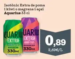 Sorli Aquarius Isotonic Extra de poma ikiwi o magranai açaí oferta