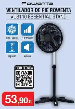 Milar Rowenta Ventilador de pie vu3110 essential stand oferta