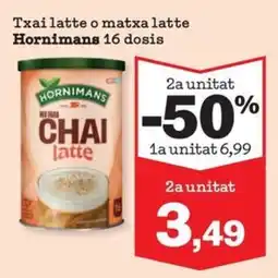 Sorli Hornimans Txai latte o matxa latte Hornimans 16 dosis oferta