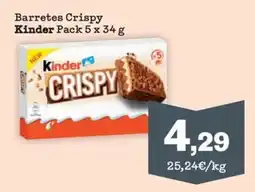 Sorli Kinder Barretes Crispy oferta