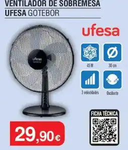 Milar Ufesa Ventilador de sobremesa gotebor oferta