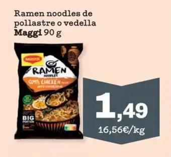 Sorli Maggi Ramen noodles de pollastre o vedella oferta
