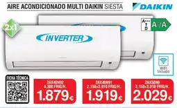 Milar Daikin Aire acondicionado multi siesta oferta