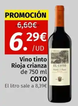Maskom Supermercados Coto Vino tinto Rioja crianza oferta