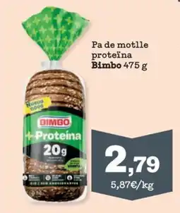 Sorli Bimbo Pa de motlle Proteina 20g oferta
