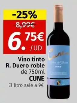 Maskom Supermercados Cune Vino tinto R. Duero roble oferta