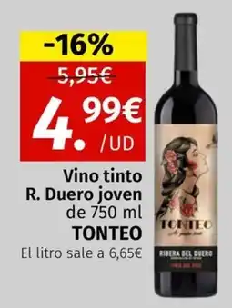 Maskom Supermercados Tonteo Vino tinto R. Duero joven oferta