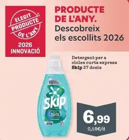 Sorli Skip detergent per a cicles curts express skip 37 dosis oferta