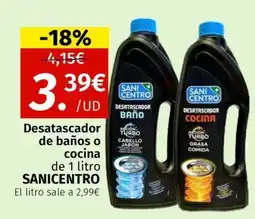 Maskom Supermercados Sanicentro Desatascador de baños o cocina oferta