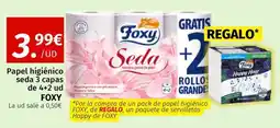 Maskom Supermercados Foxy Papel higiénico seda 3 capas oferta