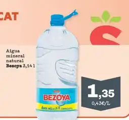 Sorli Bezoya Aigua mineral natural oferta