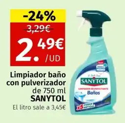 Maskom Supermercados Sanytol Limpiador baño con pulverizador oferta