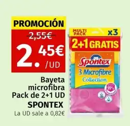 Maskom Supermercados Spontex Bayeta microfibra oferta